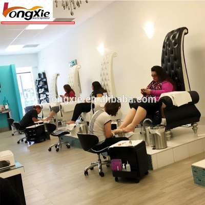 Beauty Salon Modern Designer High Back Royal Throne Kids White Cheap White Foot Massage Luxury Pedicure Spa Chair