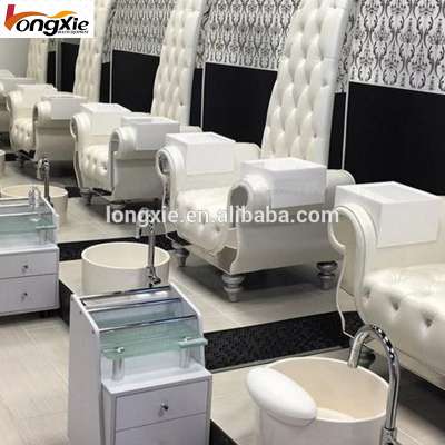 Hot Sale Cheap Modern Professional Fancy Design Royal Throne Foot Massage White Nail Salon Kids Luxury Spa Pedicure Chair