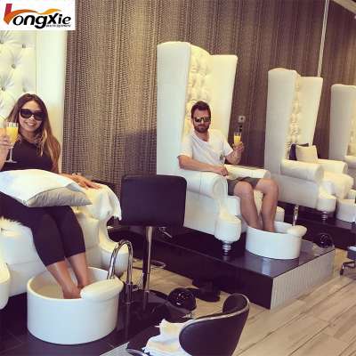 New Arrival Hot Sale Cheap King Style White Luxury Queen Throne Pedicure Spa Manicure Chairs For Sale